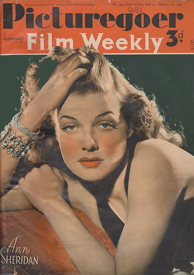 PICTUREGOER magazine side cover Issue 491  Weekly 19 October 1940