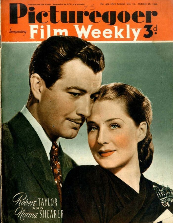 PICTUREGOER magazine side cover Issue 492  Weekly 26 October 1940