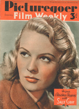 PICTUREGOER magazine side cover Issue 499  Weekly 14 December 1940