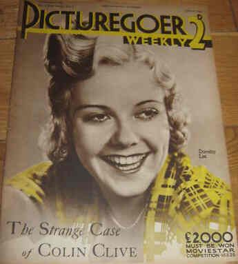 PICTUREGOER magazine side cover Issue 5  Weekly 27 June 1931