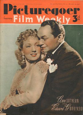 PICTUREGOER magazine side cover Issue 500  Weekly 21 December 1940