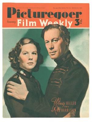 PICTUREGOER magazine side cover Issue 505  Weekly 25 January 1941