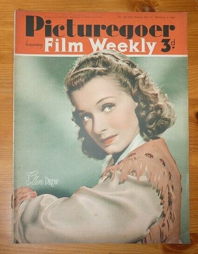 PICTUREGOER magazine side cover Issue 506  Weekly 1 February 1941