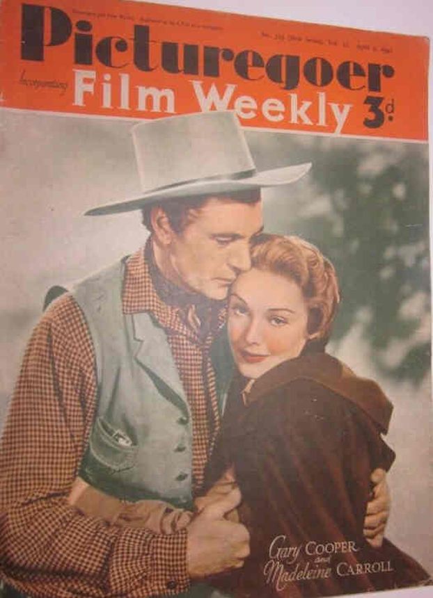 PICTUREGOER magazine side cover Issue 515  Weekly 5 April 1941