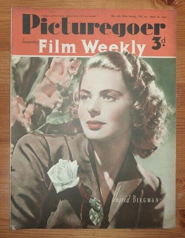 PICTUREGOER magazine side cover Issue 516  Weekly 12 April 1941