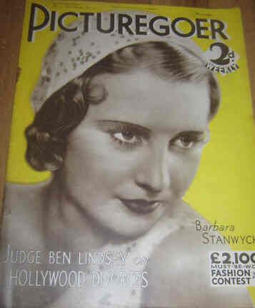PICTUREGOER magazine side cover Issue 52  Weekly 21 May 1932