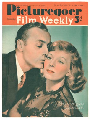 PICTUREGOER magazine side cover Issue 521  Weekly 17 May 1941
