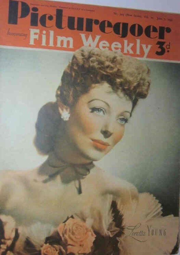 PICTUREGOER magazine side cover Issue 524  Weekly 7 June 1941