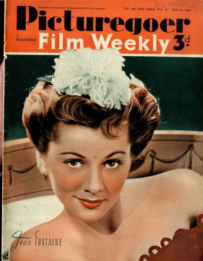 PICTUREGOER magazine side cover Issue 526  Weekly 21 June 1941