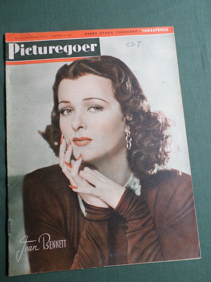 PICTUREGOER magazine side cover Issue 536  Weekly 6 September 1941