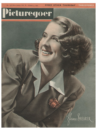 PICTUREGOER magazine side cover Issue 538  Weekly 4 October 1941