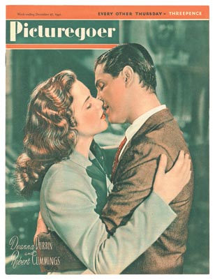 PICTUREGOER magazine side cover Issue 544  Weekly 27 December 1941