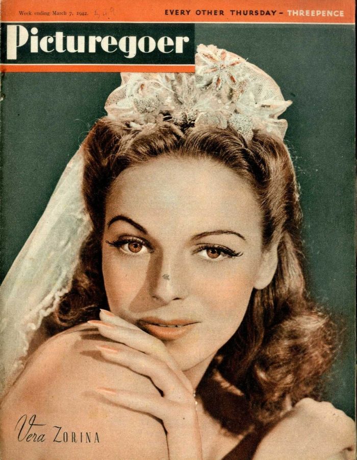 PICTUREGOER magazine side cover Issue 549  Weekly 7 March 1942