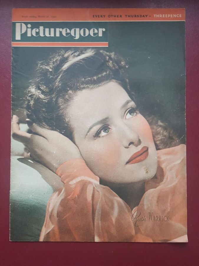 PICTUREGOER magazine side cover Issue 550  Weekly 21 March 1942