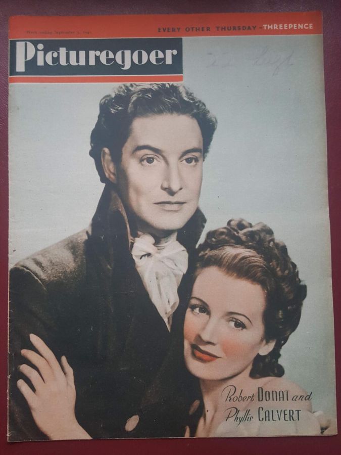 PICTUREGOER magazine side cover Issue 562  Weekly 5 September 1942