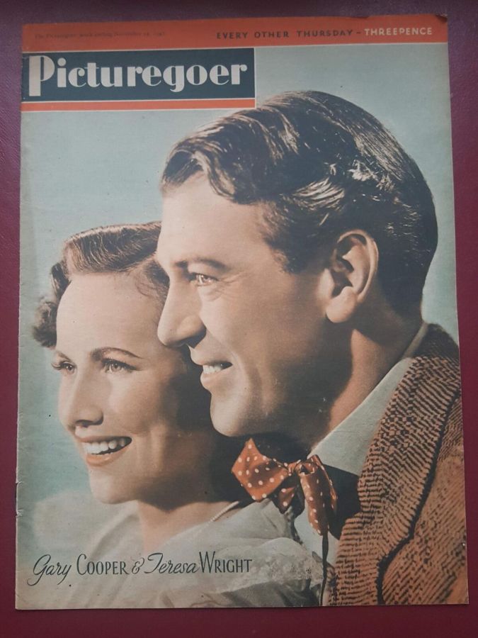 PICTUREGOER magazine side cover Issue 567  Weekly 14 November 1942