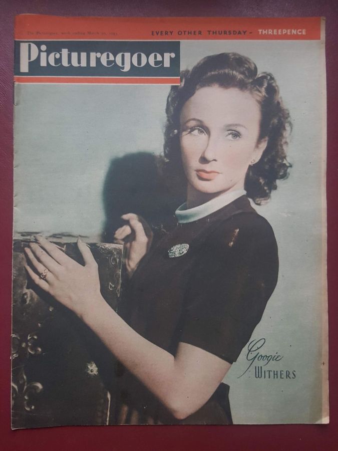PICTUREGOER magazine side cover Issue 576  Weekly 20 March 1943