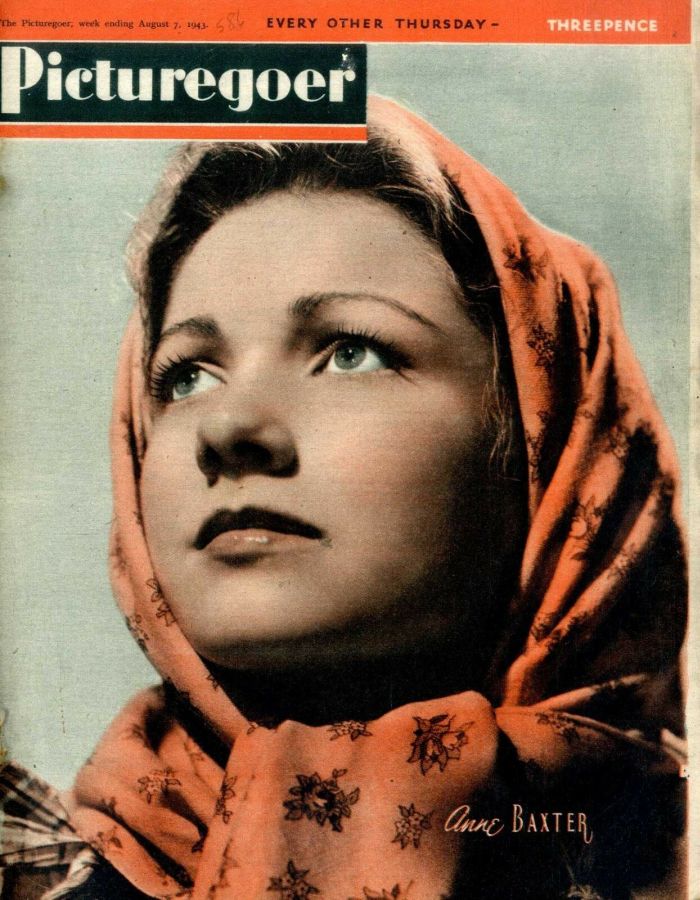 PICTUREGOER magazine side cover Issue 586  Weekly 7 August 1943