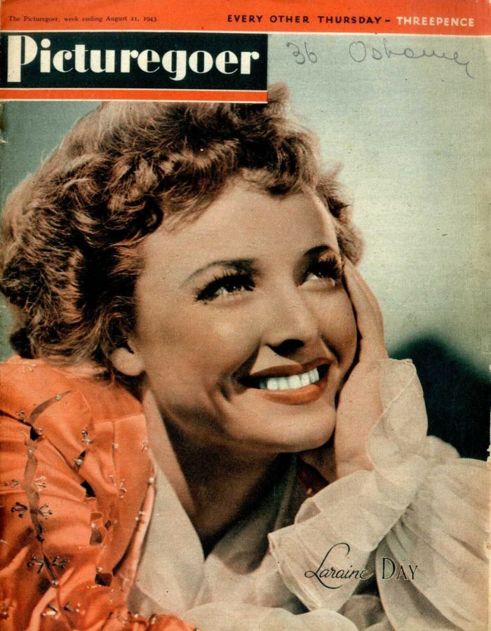 PICTUREGOER magazine side cover Issue 587  Weekly 21 August 1943