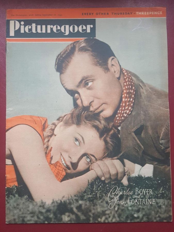PICTUREGOER magazine side cover Issue 589  Weekly 18 September 1943