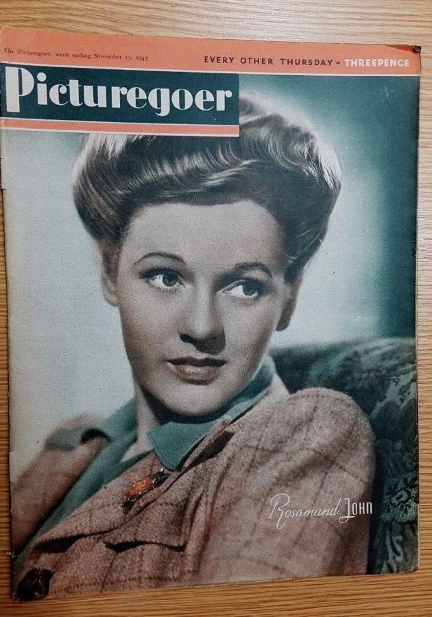 PICTUREGOER magazine side cover Issue 593  Weekly 13 November 1943