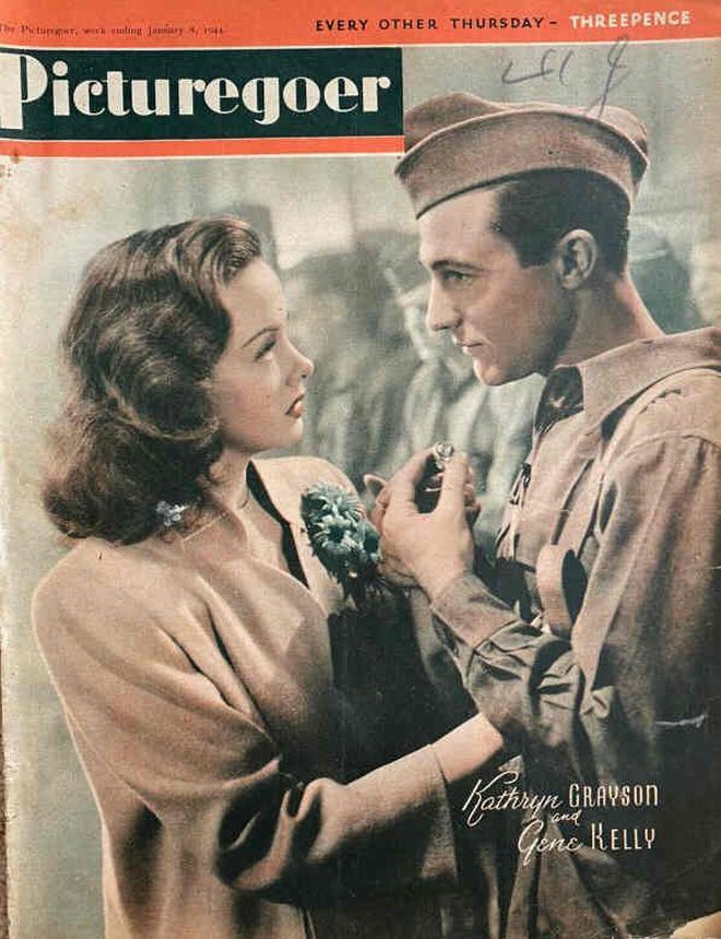 PICTUREGOER magazine side cover Issue 597  Weekly 8 January 1944