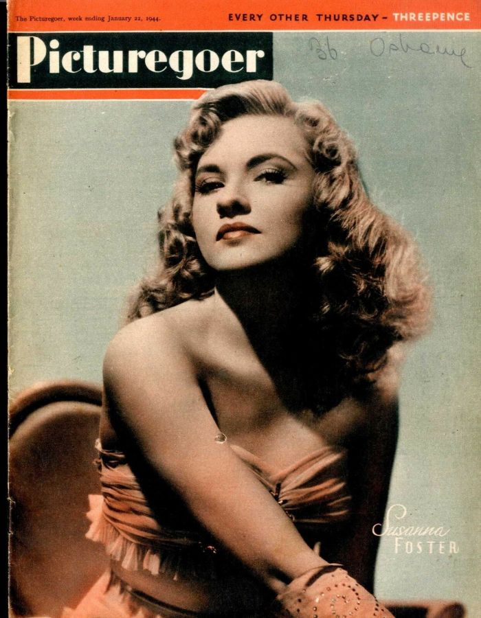 PICTUREGOER magazine side cover Issue 598  Weekly 22 January 1944
