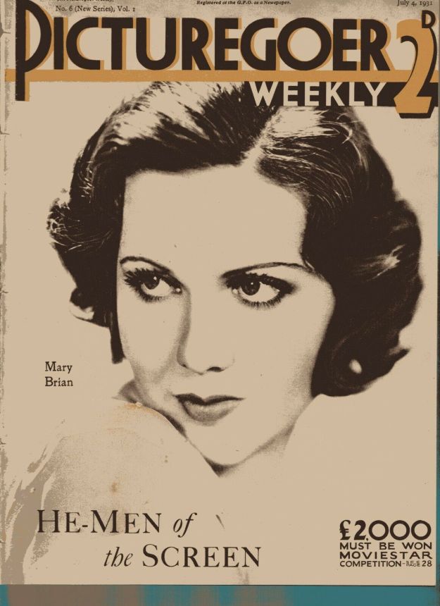 PICTUREGOER magazine side cover Issue 6  Weekly 4 July 1931