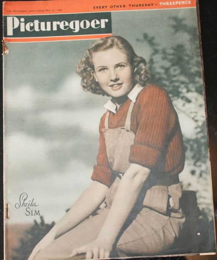 PICTUREGOER magazine side cover Issue 607  Weekly 27 May 1944