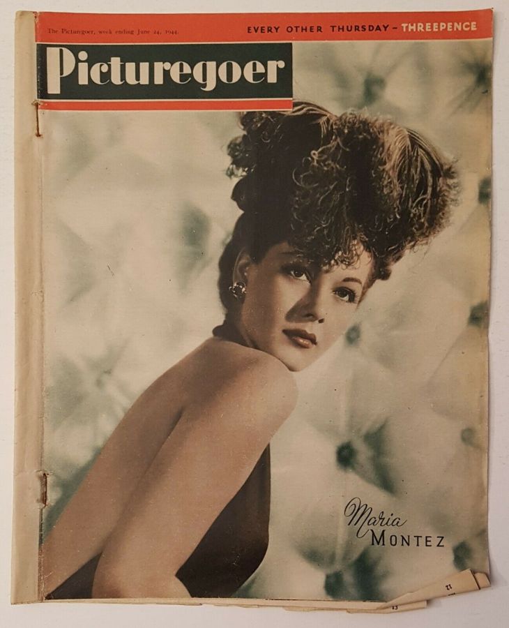 PICTUREGOER magazine side cover Issue 609  Weekly 24 June 1944