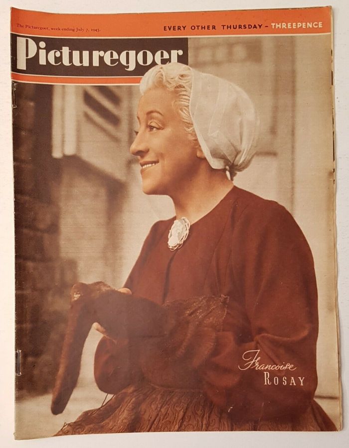 PICTUREGOER magazine side cover Issue 636  Weekly 7 July 1945