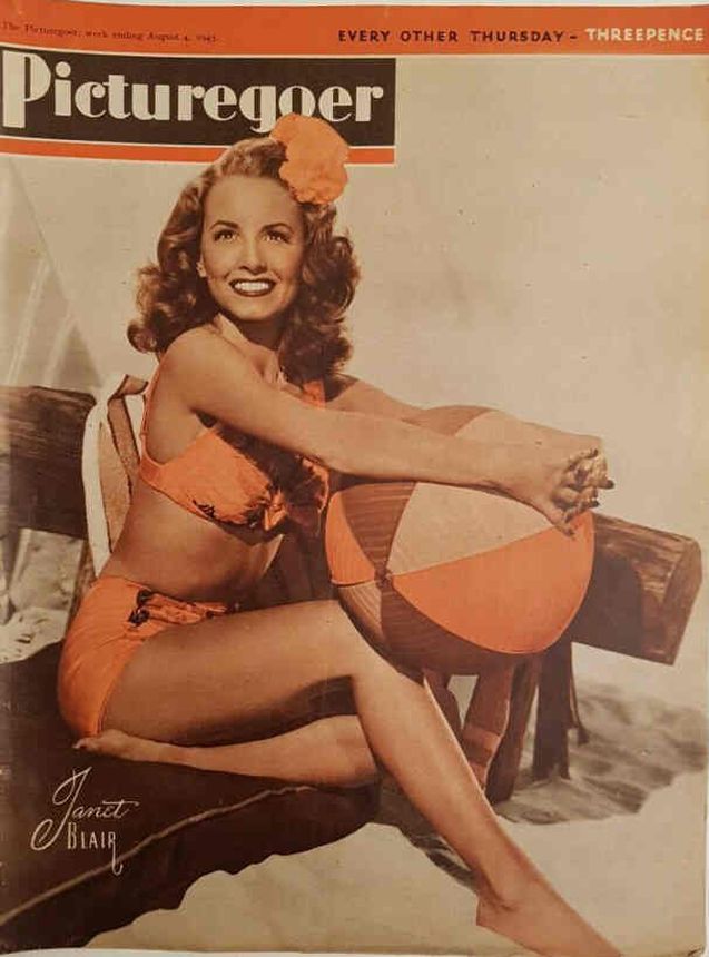 PICTUREGOER magazine side cover Issue 638  Weekly 4 August 1945