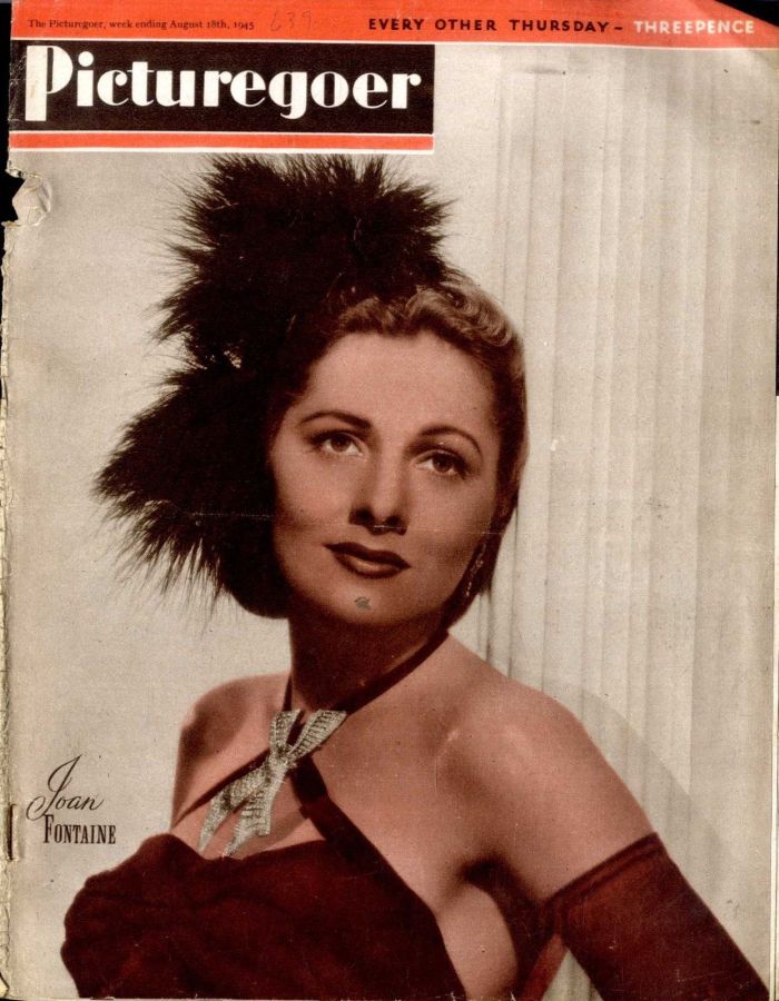 PICTUREGOER magazine side cover Issue 639  Weekly 18 August 1945