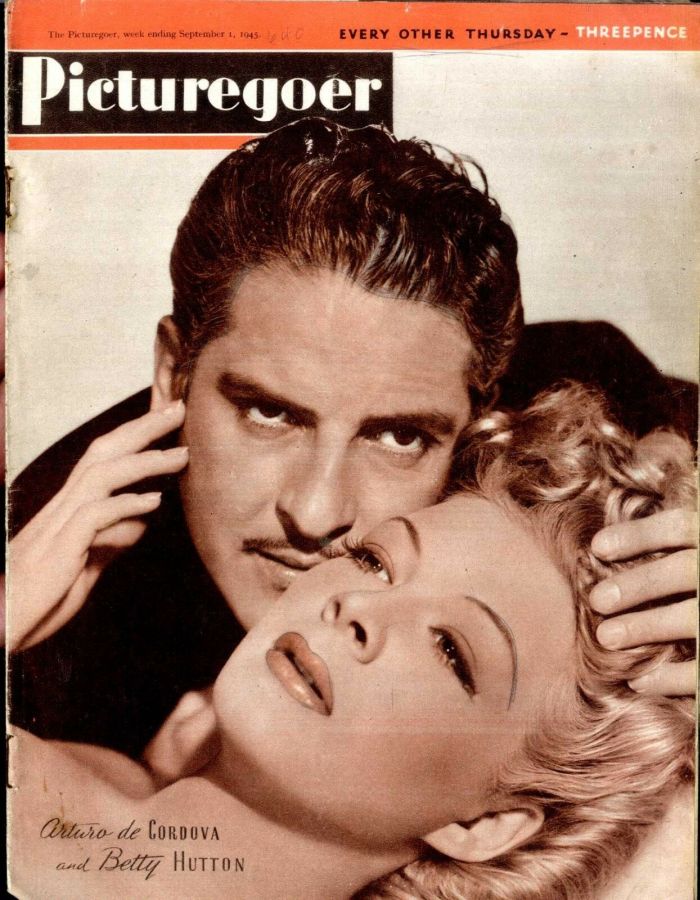 PICTUREGOER magazine side cover Issue 640  Weekly 1 September 1945