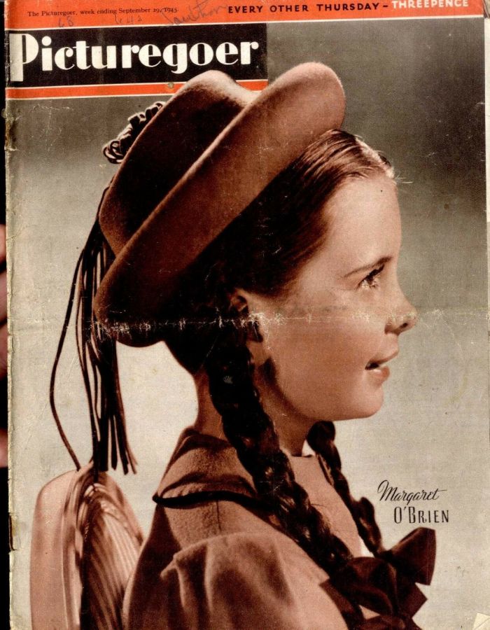 PICTUREGOER magazine side cover Issue 642  Weekly 29 September 1945