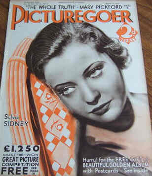 PICTUREGOER magazine side cover Issue 66  Weekly 27 August 1932