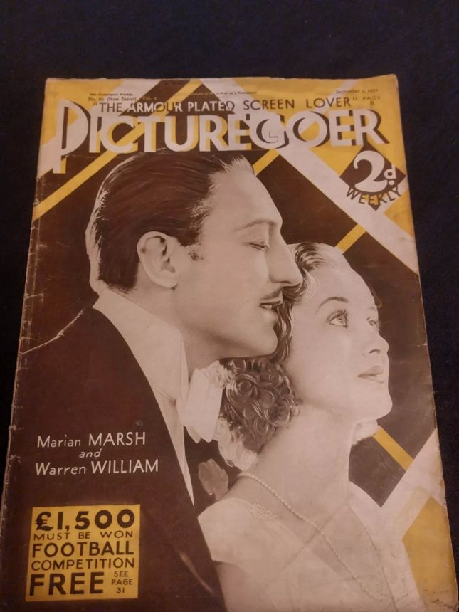 PICTUREGOER magazine side cover Issue 67  Weekly 3 September 1932