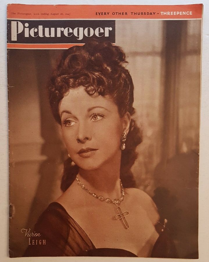 PICTUREGOER magazine side cover Issue 690  Weekly 16 August 1947
