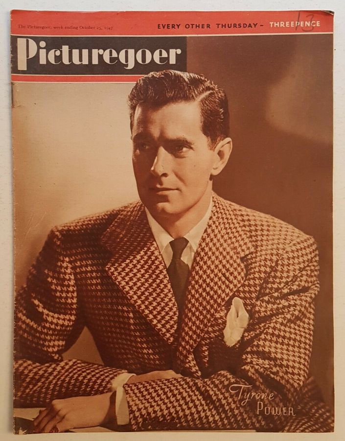 PICTUREGOER magazine side cover Issue 695  Weekly 25 October 1947