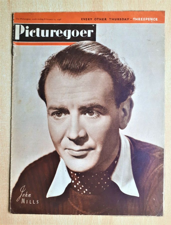PICTUREGOER magazine side cover Issue 703  Weekly 14 February 1948