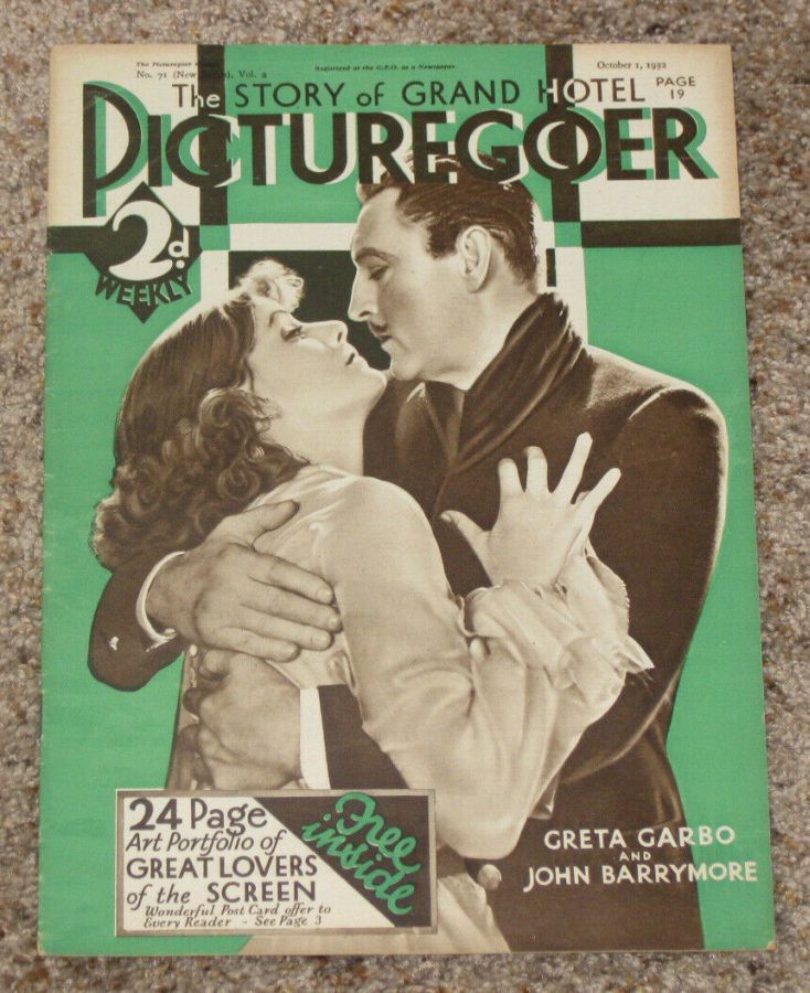 PICTUREGOER magazine side cover Issue 71  Weekly 1 October 1932