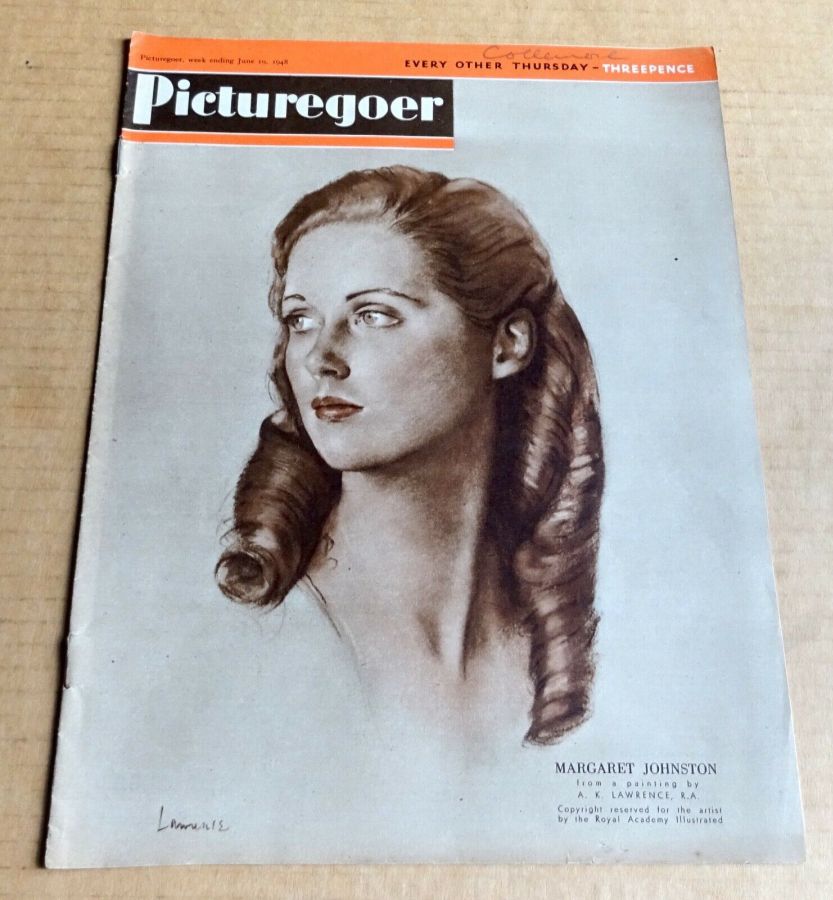 PICTUREGOER magazine side cover Issue 712  Weekly 19 June 1948