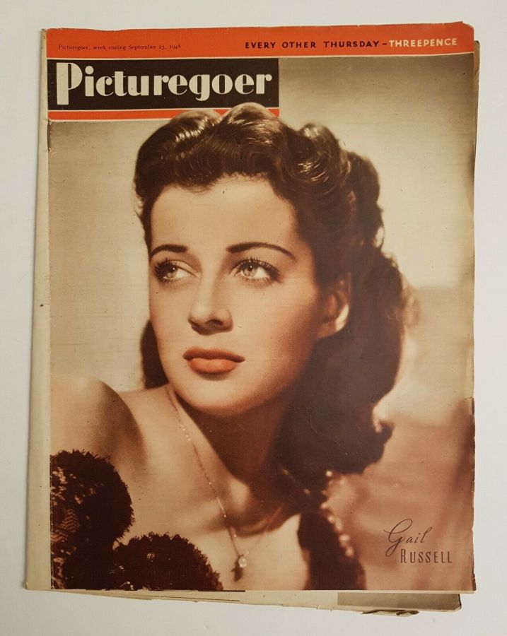 PICTUREGOER magazine side cover Issue 719  Weekly 25 September 1948