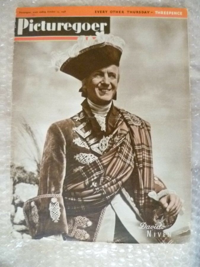 PICTUREGOER magazine side cover Issue 721  Weekly 23 October 1948