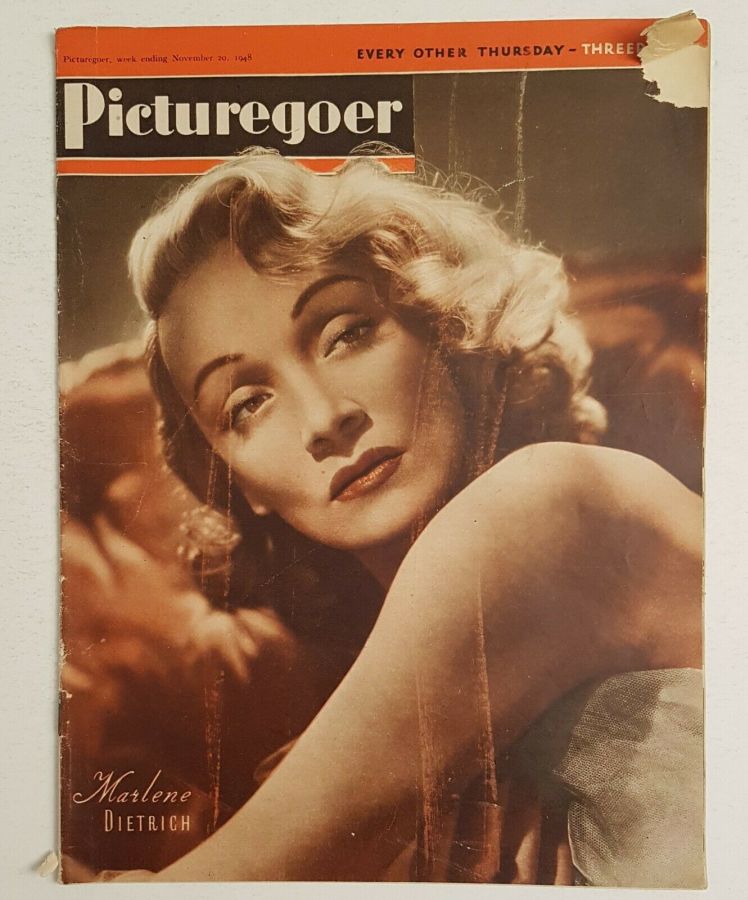 PICTUREGOER magazine side cover Issue 723  Weekly 20 November 1948