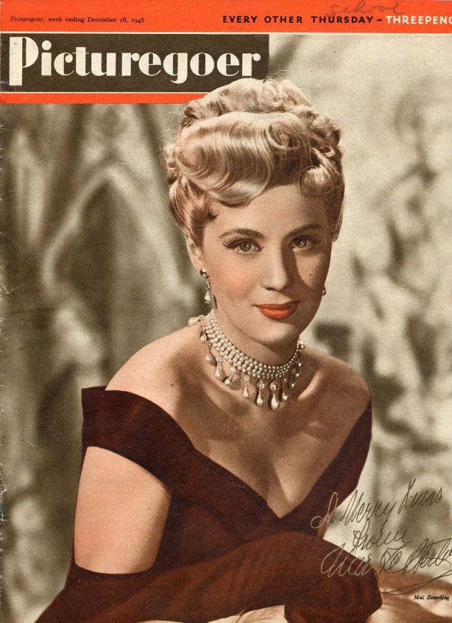 PICTUREGOER magazine side cover Issue 725  Weekly 18 December 1948
