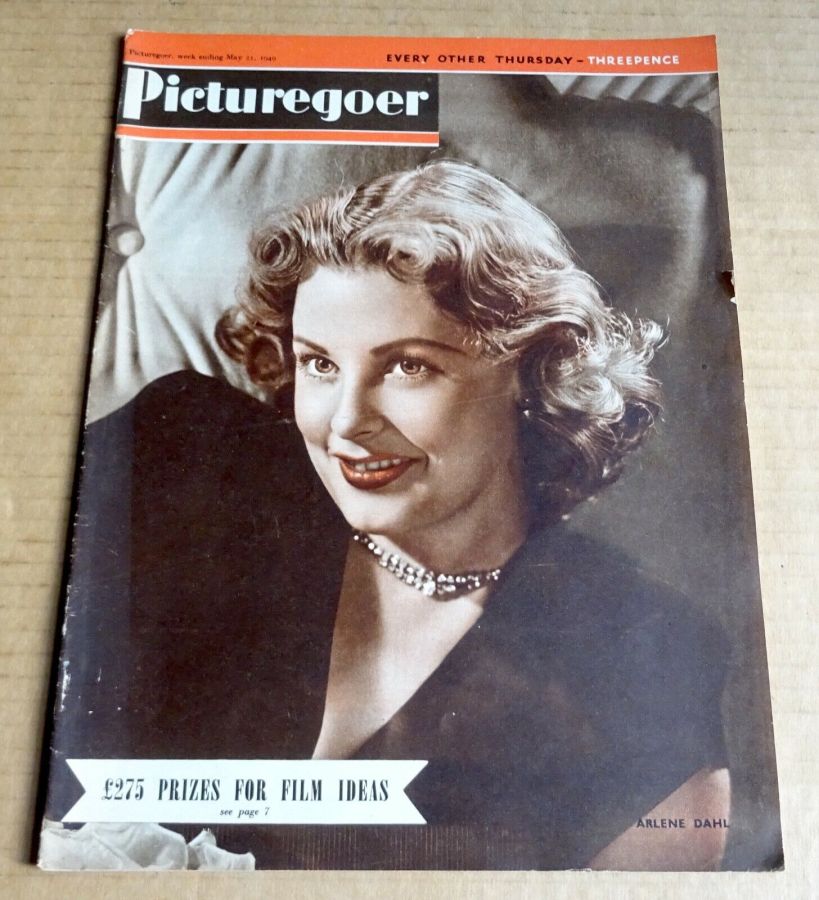 PICTUREGOER magazine side cover Issue 736  Weekly 21 May 1949