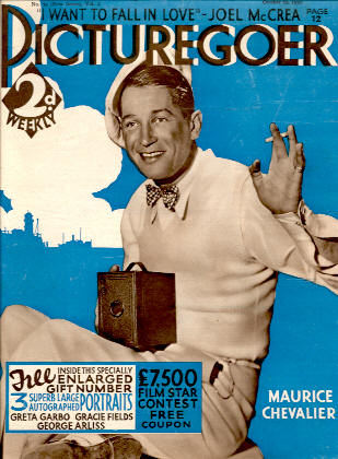 PICTUREGOER magazine side cover Issue 74  Weekly 22 October 1932