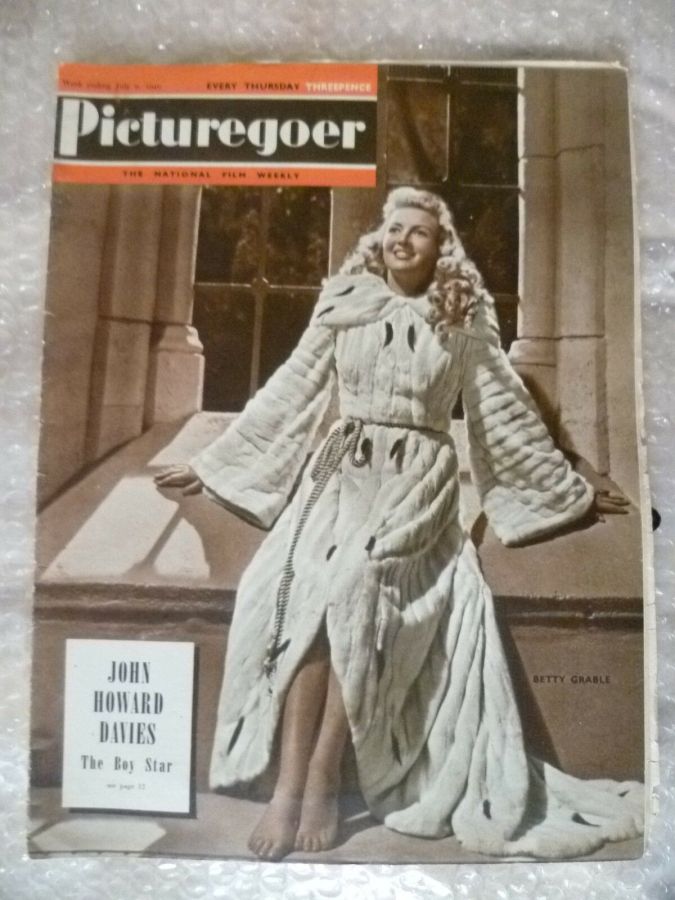 PICTUREGOER magazine side cover Issue 740  Weekly 9 July 1949
