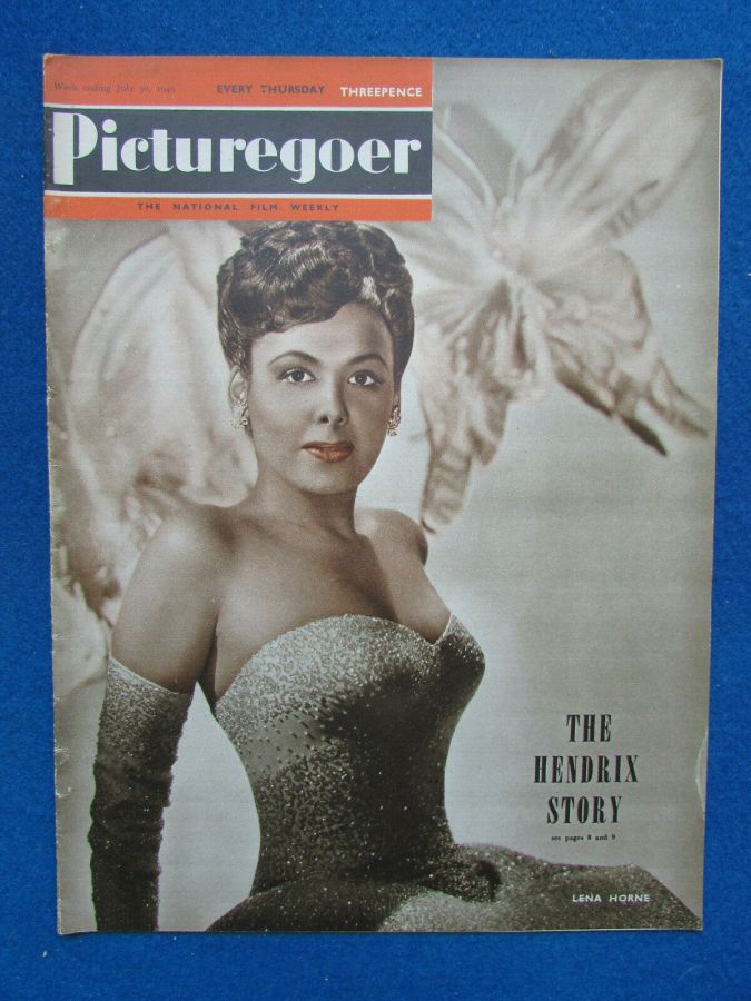 PICTUREGOER magazine side cover Issue 743  Weekly 30 July 1949